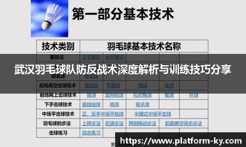 武汉羽毛球队防反战术深度解析与训练技巧分享